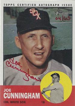 2012 Topps Heritage - Real One Autographs Red Ink #ROA-JC Joe Cunningham Front