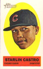2012 Topps Heritage - Stick-Ons #12 Starlin Castro Front