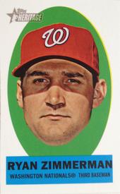 2012 Topps Heritage - Stick-Ons #17 Ryan Zimmerman Front