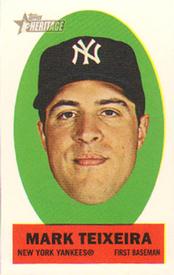 2012 Topps Heritage - Stick-Ons #23 Mark Teixeira Front