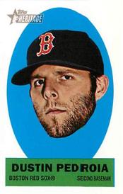 2012 Topps Heritage - Stick-Ons #40 Dustin Pedroia Front