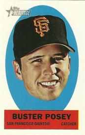 2012 Topps Heritage - Stick-Ons #44 Buster Posey Front
