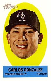 2012 Topps Heritage - Stick-Ons #6 Carlos Gonzalez Front