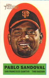 2012 Topps Heritage - Stick-Ons #8 Pablo Sandoval Front