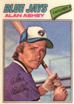 1977 Topps Cloth Stickers #1 Alan Ashby Front