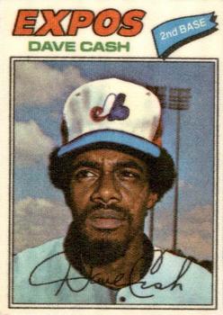 1977 Topps Cloth Stickers #12 Dave Cash Front