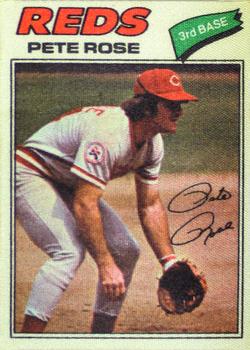 1977 Topps Cloth Stickers #38 Pete Rose Front