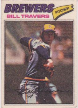 1977 Topps Cloth Stickers #49 Bill Travers Front