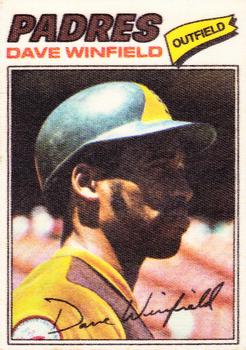 1977 Topps Cloth Stickers #52 Dave Winfield Front