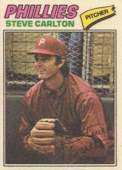1977 Topps Cloth Stickers #11 Steve Carlton Front