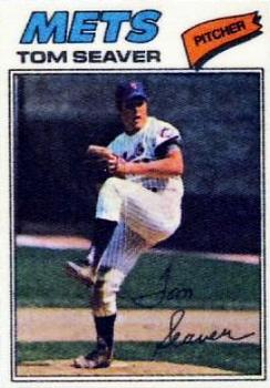 1977 Topps Cloth Stickers #42 Tom Seaver Front