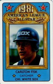 1981 Perma-Graphics All-Star Credit Cards #150-ASA8113 Carlton Fisk Front