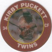 1992 Score 7-Eleven Superstar Action Coins #18 Kirby Puckett Front