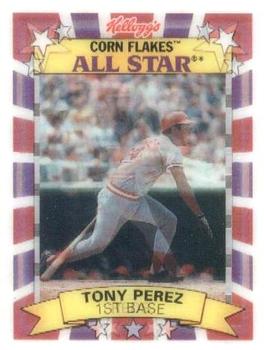 1992 Kellogg's Corn Flakes All-Stars #2 Tony Perez Front