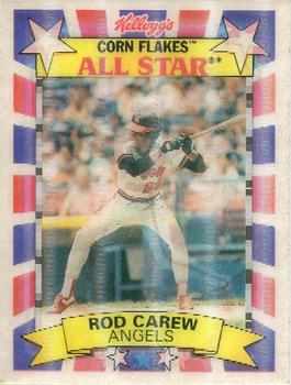 1992 Kellogg's Corn Flakes All-Stars #4 Rod Carew Front