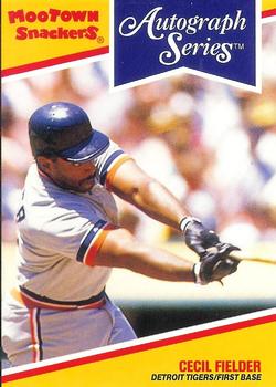 1992 MooTown Snackers #10 Cecil Fielder Front