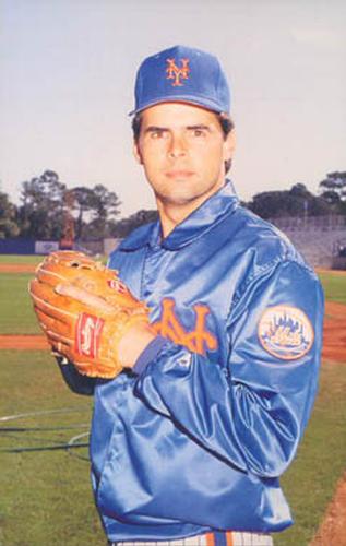 1988 Barry Colla New York Mets Postcards #1388 Rick Aguilera Front