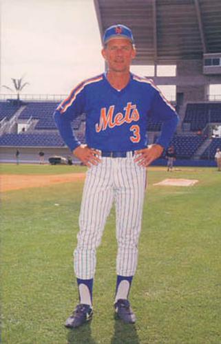 1988 Barry Colla New York Mets Postcards #2588 Bud Harrelson Front