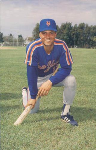 1988 Barry Colla New York Mets Postcards #3588 Lee Mazzilli Front