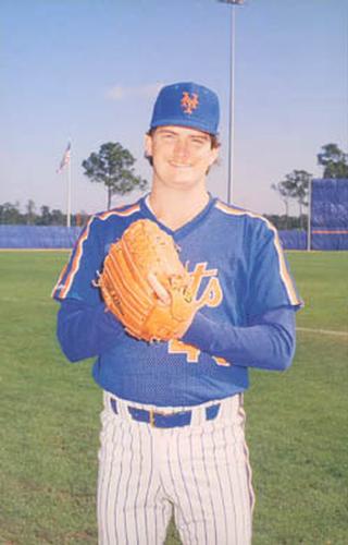 1988 Barry Colla New York Mets Postcards #4088 John Mitchell Front