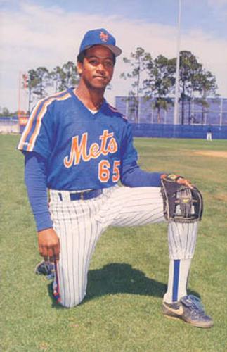 1988 Barry Colla New York Mets Postcards #4788 Jose Roman Front