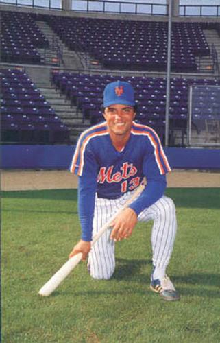 1989 Barry Colla New York Mets Postcards #1289 Lee Mazzilli Front