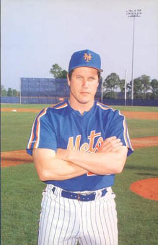 1989 Barry Colla New York Mets Postcards #1389 Kevin McReynolds Front