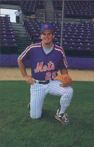 1989 Barry Colla New York Mets Postcards #1489 Keith Miller Front