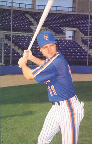 1989 Barry Colla New York Mets Postcards #1889 Tim Teufel Front
