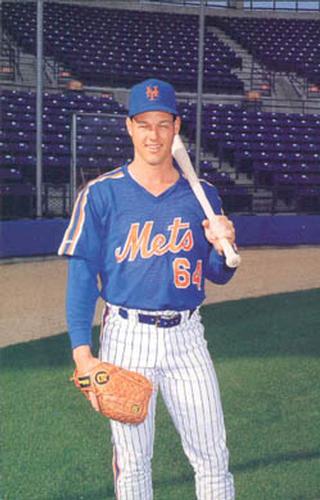 1989 Barry Colla New York Mets Postcards #2289 Blaine Beatty Front