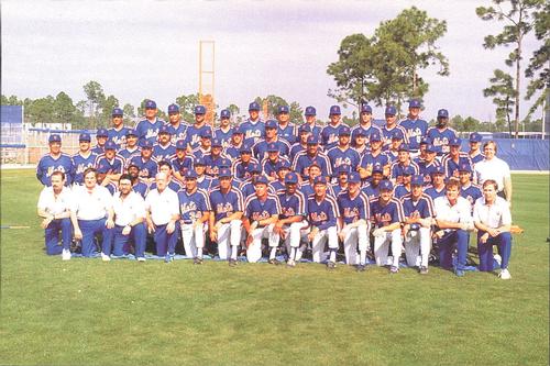 1989 Barry Colla New York Mets Postcards #189 Team Photo Front