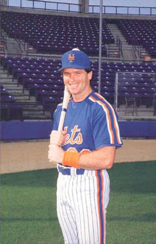 1989 Barry Colla New York Mets Postcards #4089 Phil Lombardi Front