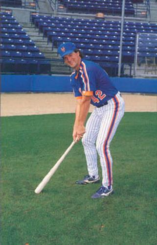 1989 Barry Colla New York Mets Postcards #4389 Roger McDowell Front