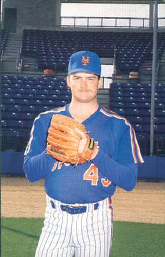 1989 Barry Colla New York Mets Postcards #4489 John Mitchell Front