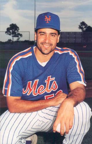 1990 Barry Colla New York Mets Postcards #1490 Sid Fernandez Front