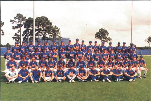 1990 Barry Colla New York Mets Postcards #190 Team Photo Front