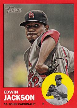 2012 Topps Heritage - Target Red Border #22 Edwin Jackson Front