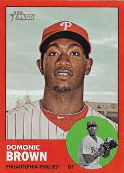 2012 Topps Heritage - Target Red Border #32 Domonic Brown Front