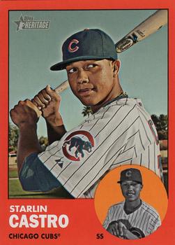 2012 Topps Heritage - Target Red Border #193 Starlin Castro Front
