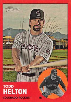 2012 Topps Heritage - Target Red Border #484 Todd Helton Front