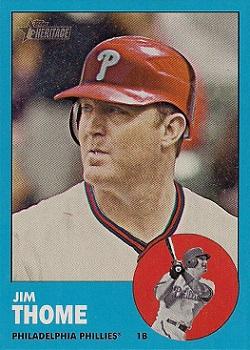 2012 Topps Heritage - Walmart Blue Border #296 Jim Thome Front