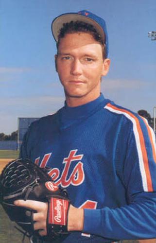 1991 Barry Colla New York Mets Postcards #1491 David Cone Front