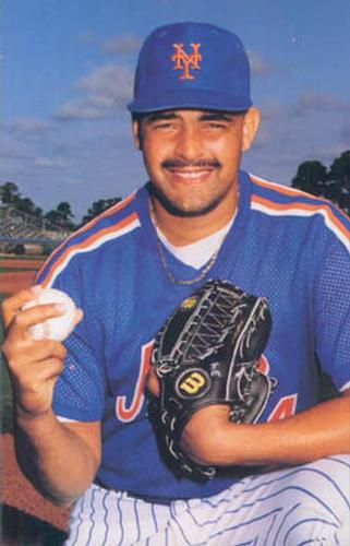 1992 Barry Colla New York Mets Postcards #3092 Julio Valera Front