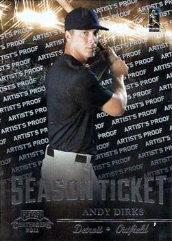 2011 Playoff Contenders - Artist's Proof #39 Andy Dirks Front