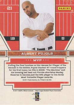 2011 Playoff Contenders - Award Winners #21 Albert Pujols Back