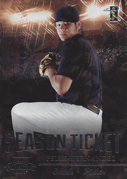 2011 Playoff Contenders - Crystal Collection #40 Felix Hernandez Front