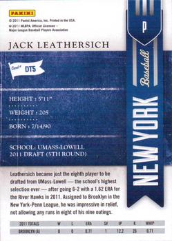 2011 Playoff Contenders - Draft Ticket #DT5 Jack Leathersich Back