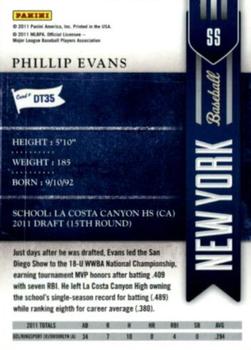 2011 Playoff Contenders - Draft Ticket #DT35 Phillip Evans Back