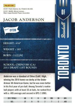 2011 Playoff Contenders - Draft Ticket #DT39 Jacob Anderson Back