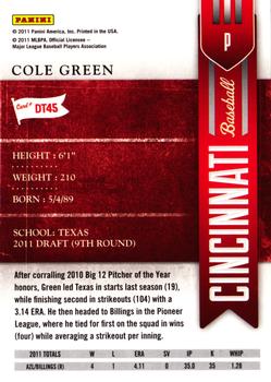 2011 Playoff Contenders - Draft Ticket #DT45 Cole Green Back